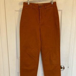 Everlane straight leg crop in cider